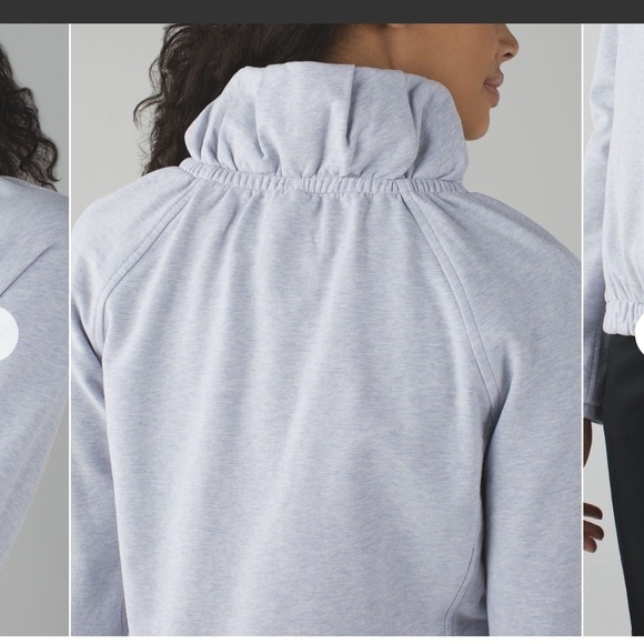 Lululemon After All Pullover | Size 6 in weathered cool breeze Lulufanatics - Picture 4 of 10